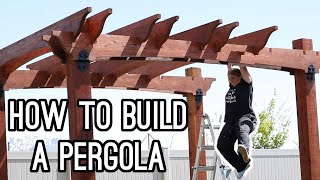 How to Build a Pergola with Arch Detail [upl. by Bannasch]