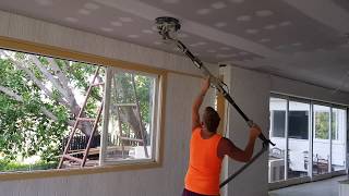 Sanding Drywall Fast with an Electric Variable Speed Drywall Vacuum Sander [upl. by Akiras933]