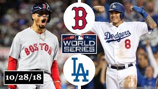 Boston Red Sox vs Los Angeles Dodgers Highlights  World Series Game 5  October 28 2018 [upl. by Middleton]