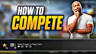 How To Compete Score 5 goals in Cheer Park PUBGM BGMI 🔥 [upl. by Nairahcaz]