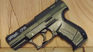 Walther CP99 CO2 Pistole 45mm Diabolo  Review und Schusstest [upl. by Inaliak610]