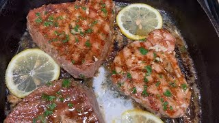 GARLIC BUTTER TUNA STEAK  TUNA STEAK RECIPE  TUNA RECIPE  FRUGALLYT [upl. by Bronwyn340]