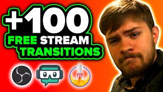 Free OBS Transitions  100 Free Stinger Transitions [upl. by Sands]