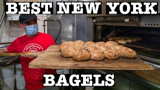 Best NYC BAGEL amp How to make HandRolled Bagels [upl. by Jerry201]