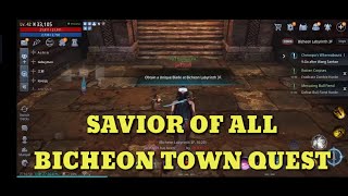 SAVIOR OF ALL MIR4 BICHEON TOWN QUEST [upl. by Broeker]