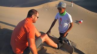 Sandboarding in Huacachina [upl. by Llerral]