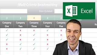 How to make a Product Comparison Template in Excel Benchmarking [upl. by Madelena]