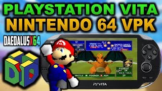 NEW PS Vita NINTENDO 64 EMULATOR VPK Daedalus X64 [upl. by Ttehc]