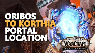 From Oribos to Korthia Portal Location WoW [upl. by Eey]