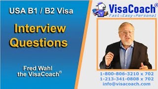 USA B1 B2 Visitor Visa Interview Questions and Answers b214 [upl. by Brockwell]