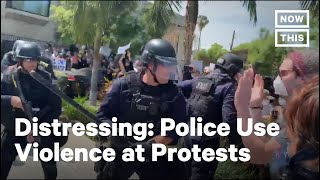 Police Across the US Unleash Violence on Peaceful Protesters  NowThis [upl. by Yedoc]