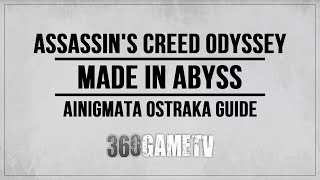 Assassins Creed Odyssey Made in Abyss Ainigmata Ostraka Location  Solution Kythera Island [upl. by Arria583]