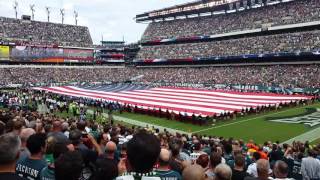 911 tribute and flyover at the Eagles game [upl. by Philina]