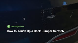 How to Touch Up a Car Back Bumper Scratch [upl. by Jaenicke153]