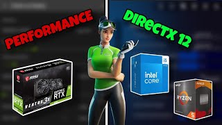 DirectX 12 vs Performance Mode Fortnite 2025 [upl. by Mourant]