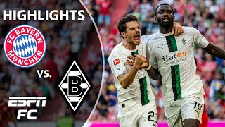 Borussia Monchengladbach ends in a 11 draw vs Bayern Munich ⚽️  Bundesliga Highlights  ESPN FC [upl. by Ahsiuqat362]