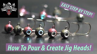 How to Pour Your Own JIG HEADS with powder coating [upl. by Seften]